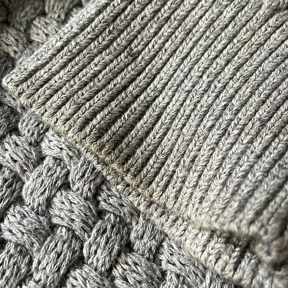 LL Bean basket weave gray, open cardigan XS - Picture 5 of 5